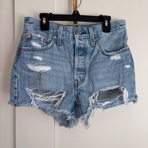 Distressed Denim Women Shorts